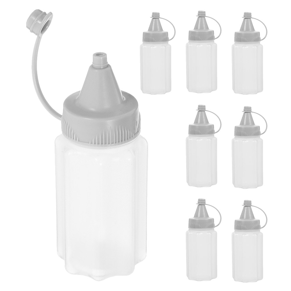 Reusable Bottle - 8 stuks keukenflessen, transparant plastic, herbruikbaar,