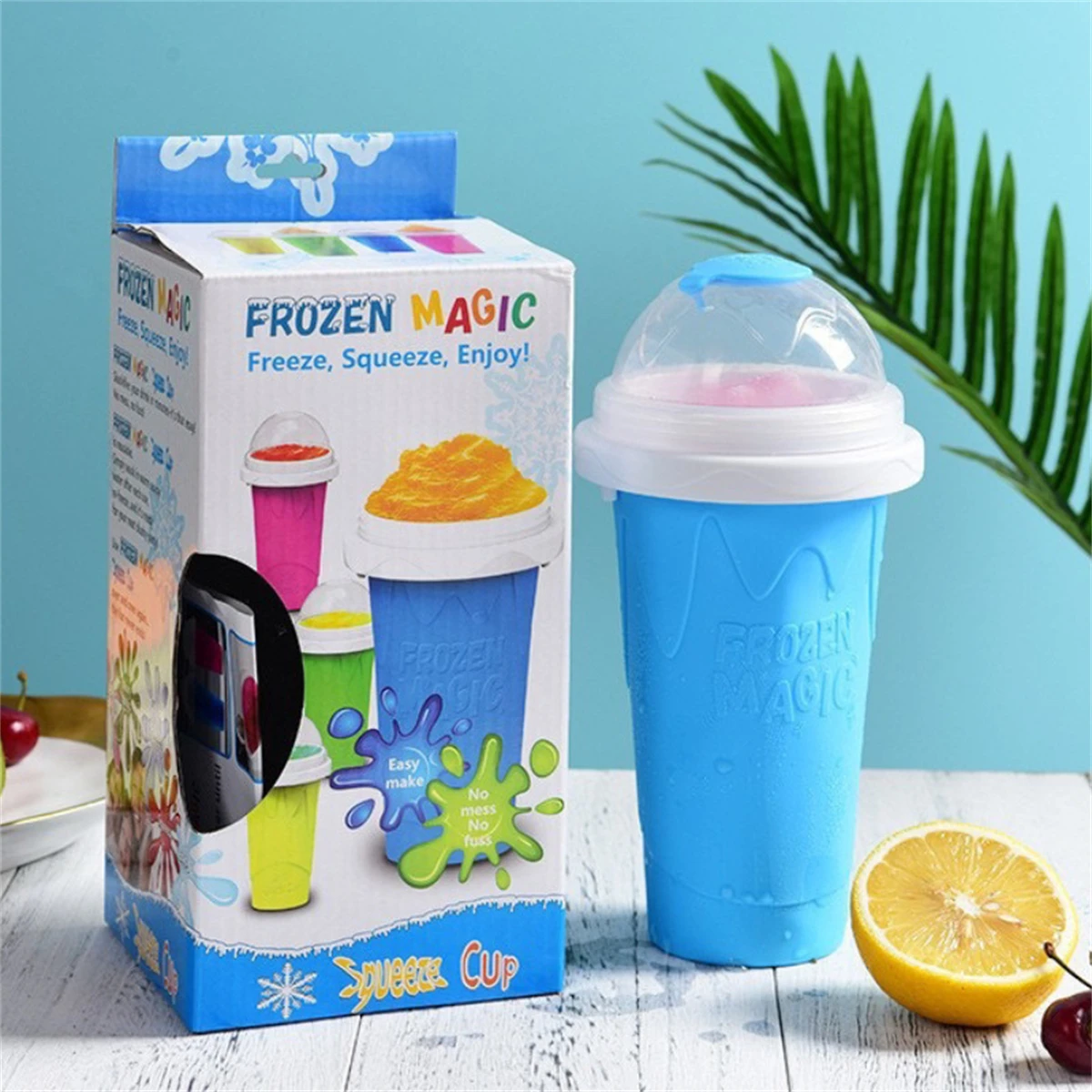 Reusable Bottle - Huisgemaakte Smoothie Cup Snelvries Squeeze Slushie