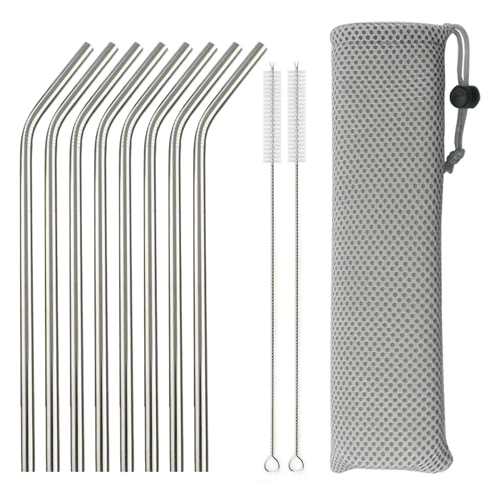 Reusable Straw - 5/10 Stuks Herbruikbare Rietje 304 Roestvrij
