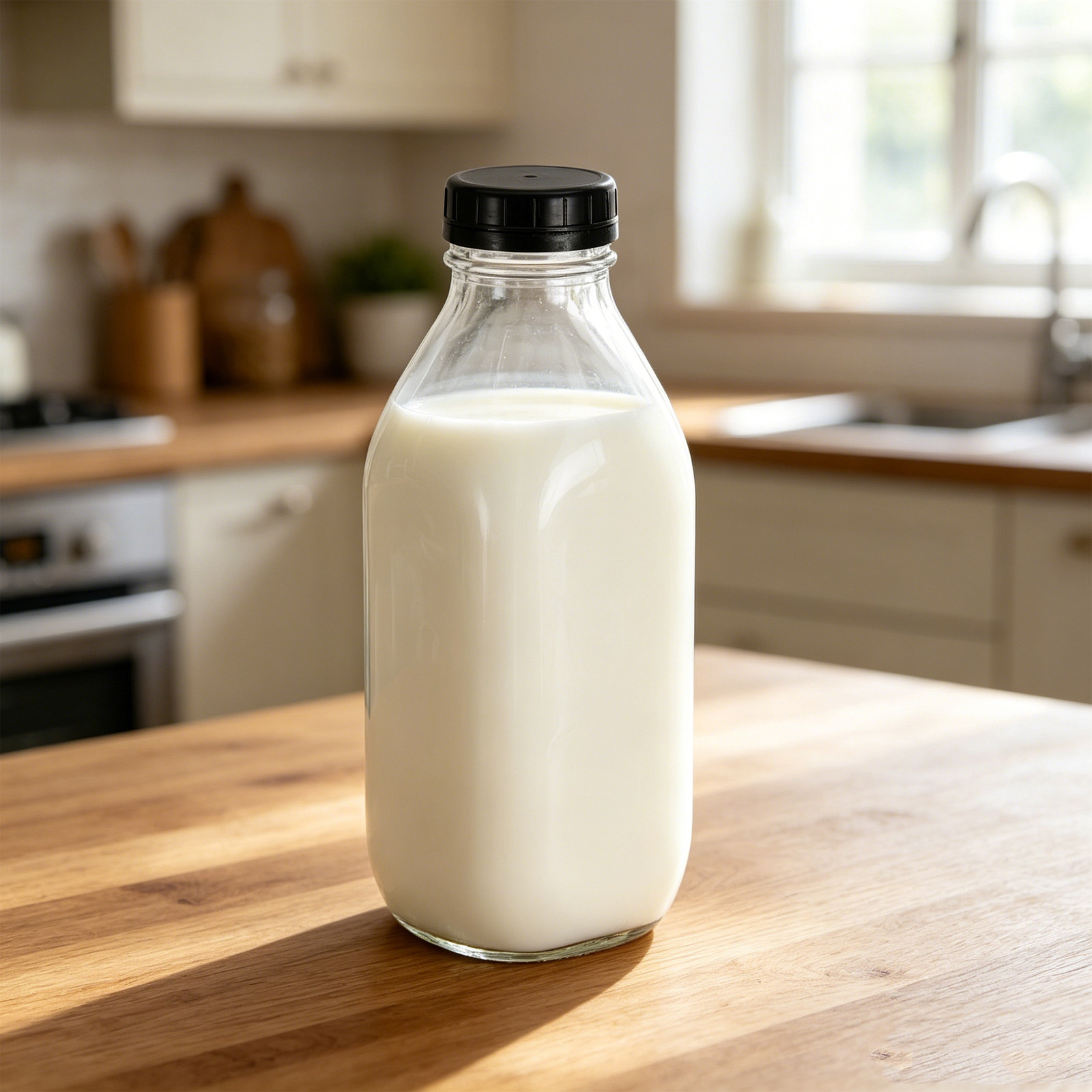 Reusable Bottle - 2 glazen melkflessen, herbruikbaar, lekvrij, transparante