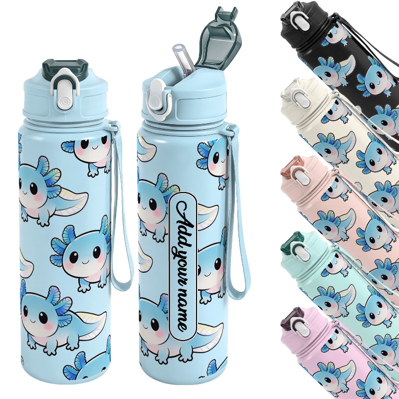 Reusable Straw - 750 ml herbruikbare waterfles met een