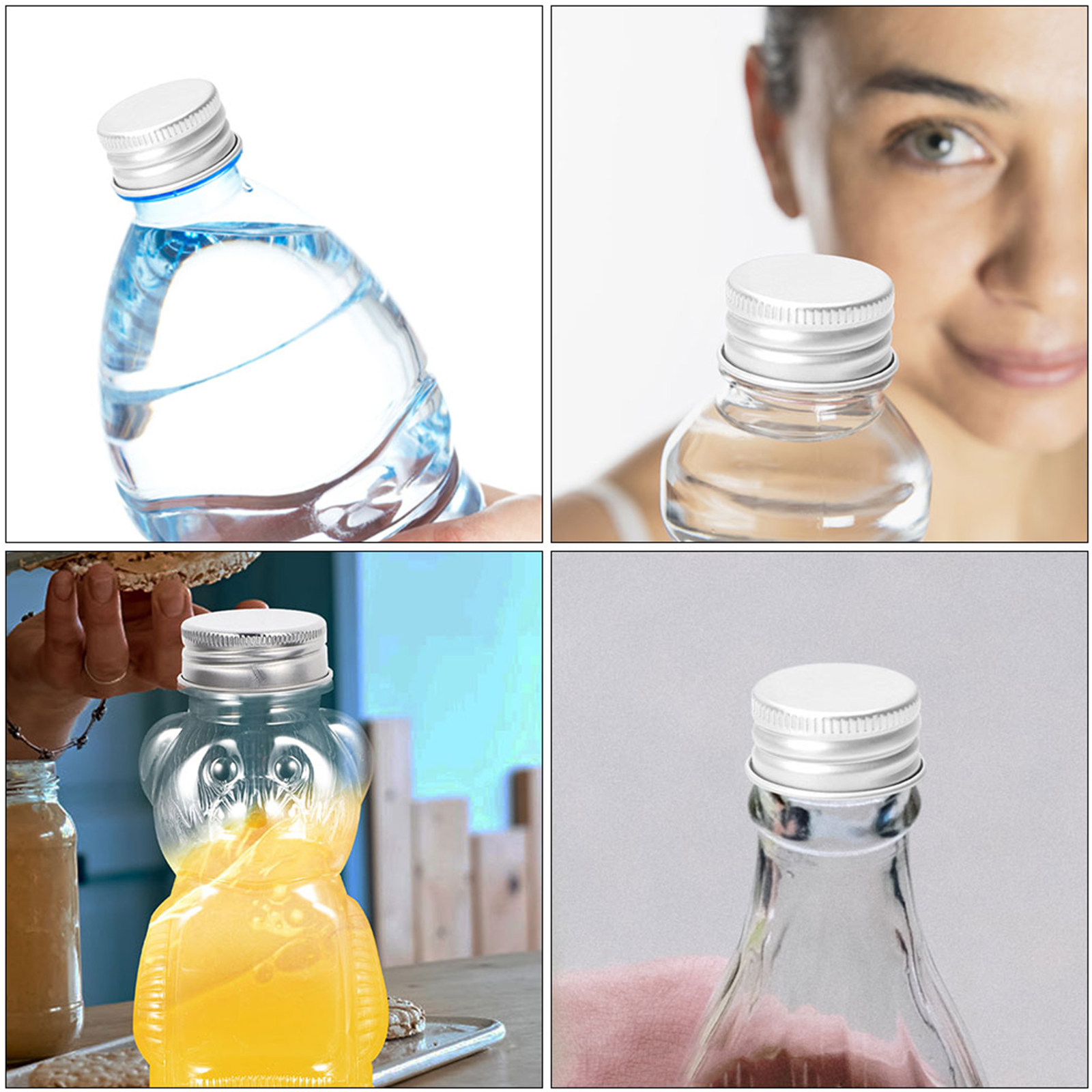 80 stuks aluminium schroefdopp - Reusable Bottle recensie en prijs