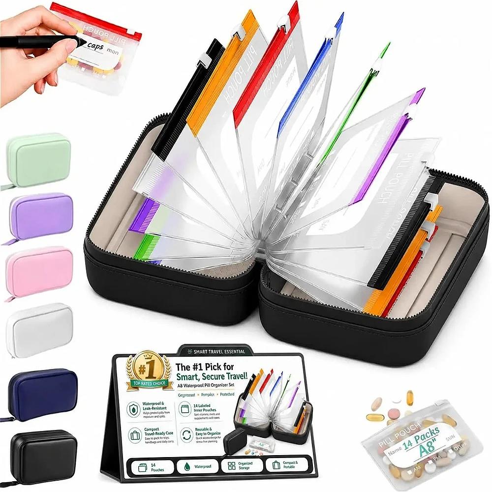 7/14 Weekpilorganizer, waterdi - Reusable Bag recensie en prijs