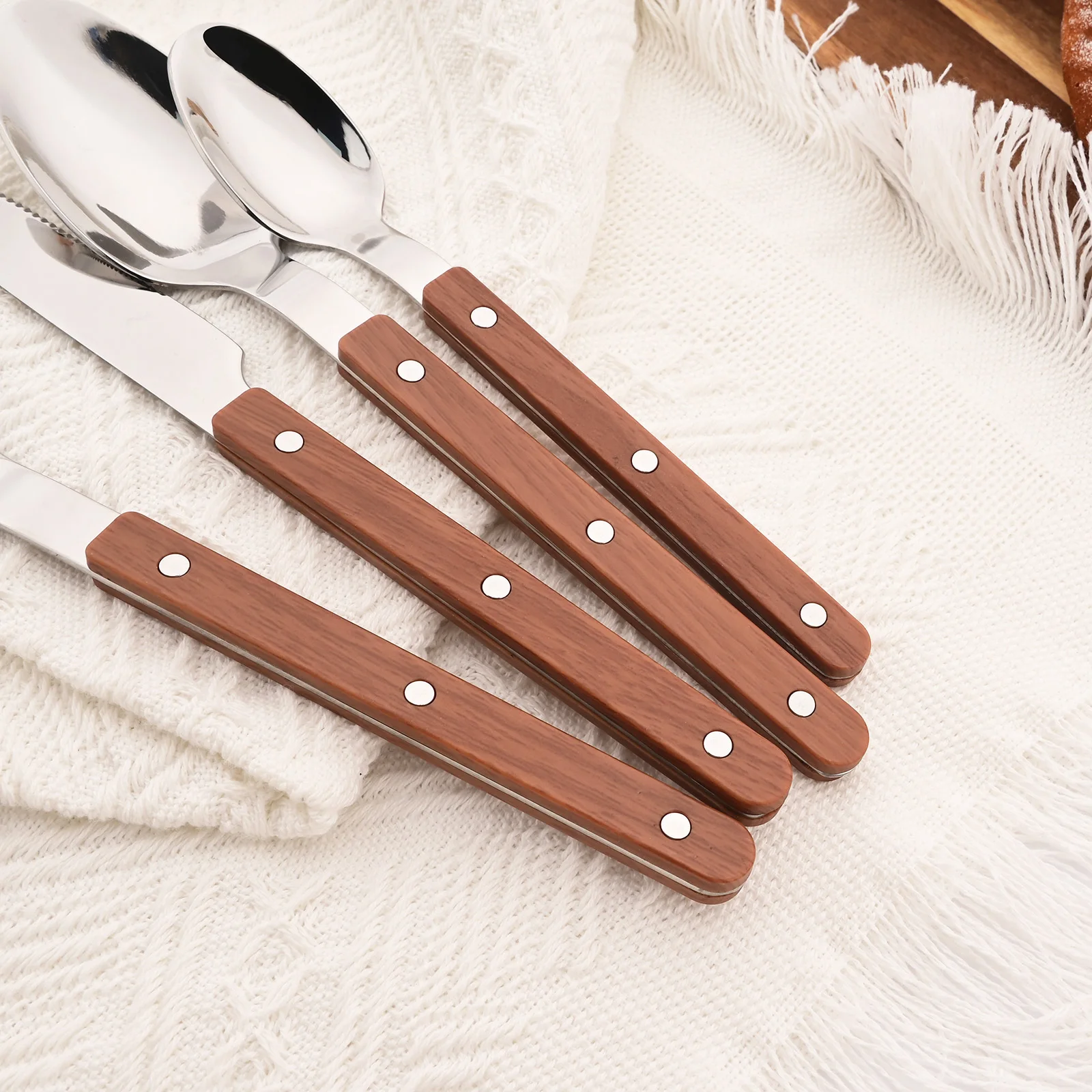 5/20 Stuks Imitatief Hout Zilv - Bamboo Cutlery recensie en prijs